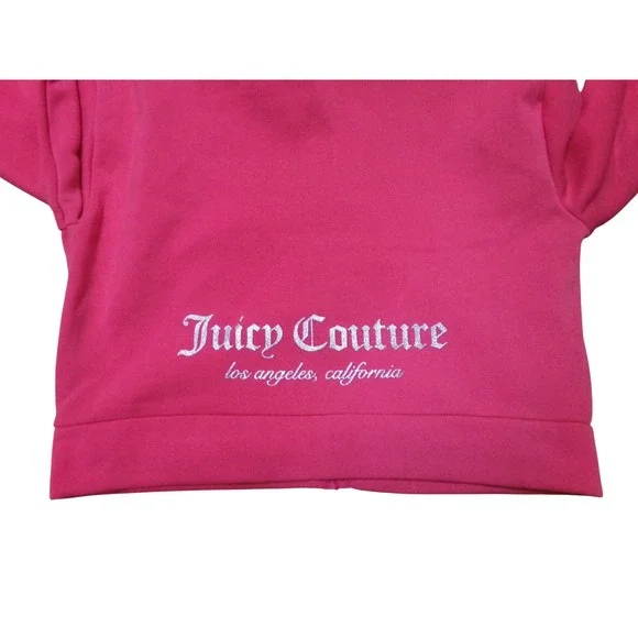 Juicy Couture Womens LRG Hot Pink Fleece Tracksuit Hoodie Jogger Set NWT - Picture 7 of 7